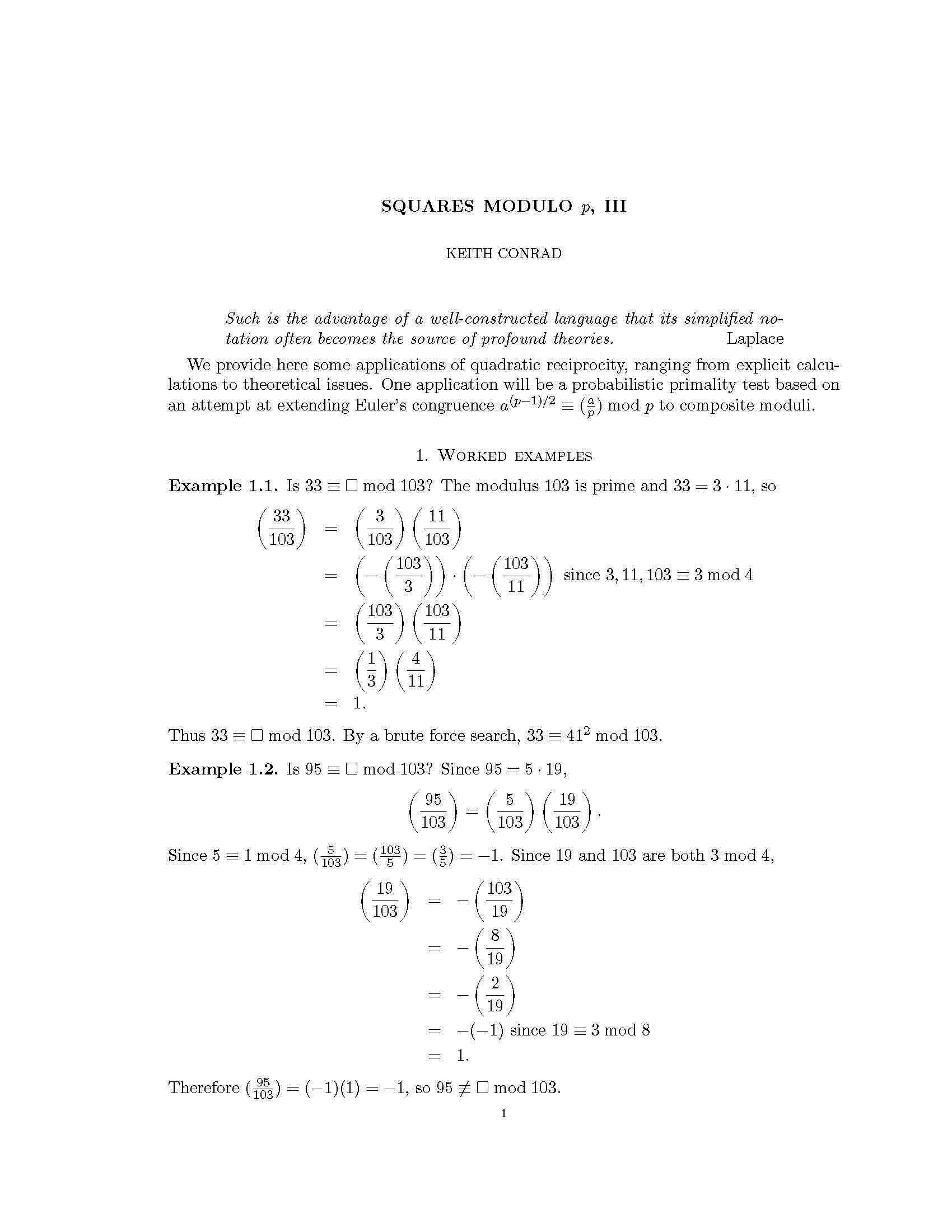 Introduction to Number Theory