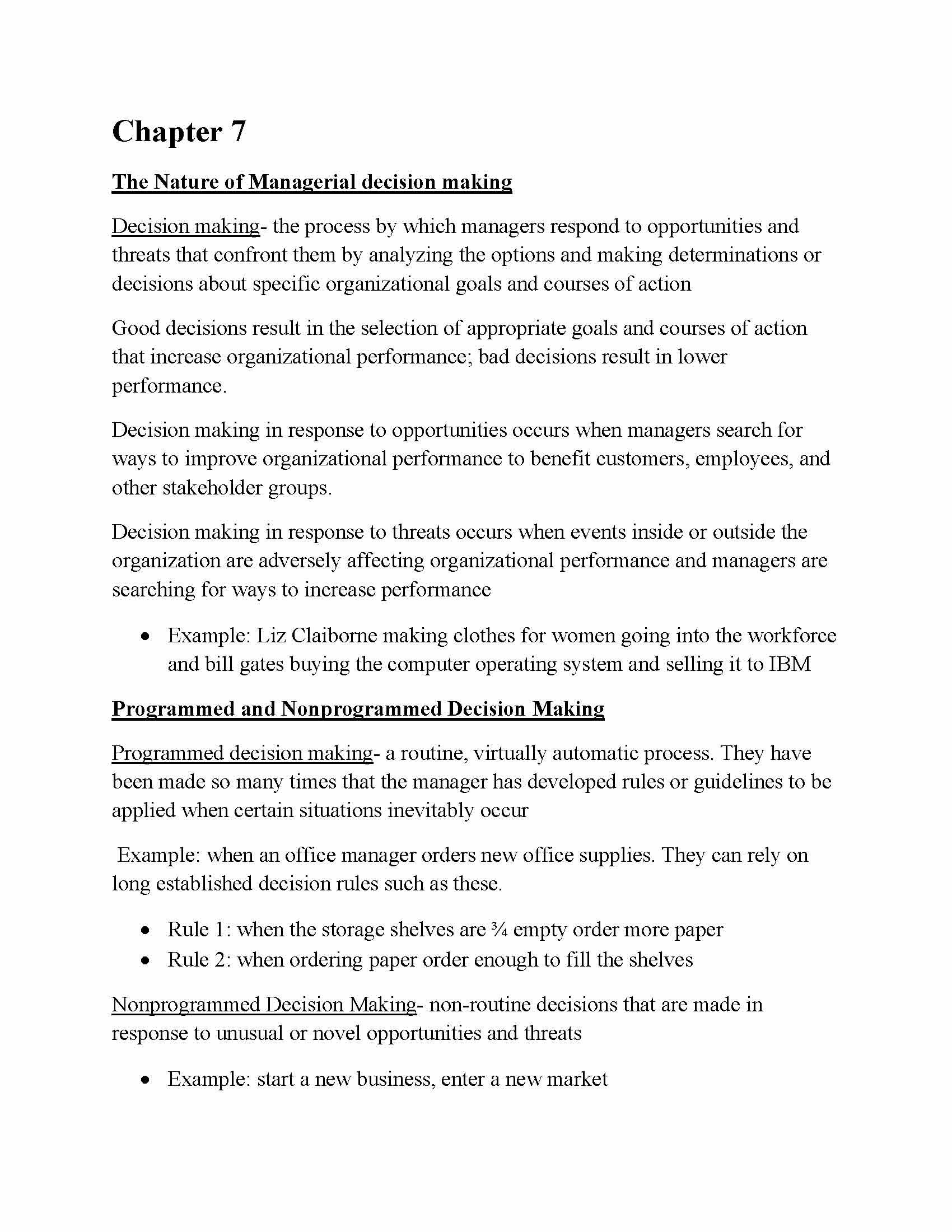 Concepts of Management