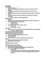 Notes from Course- Each week