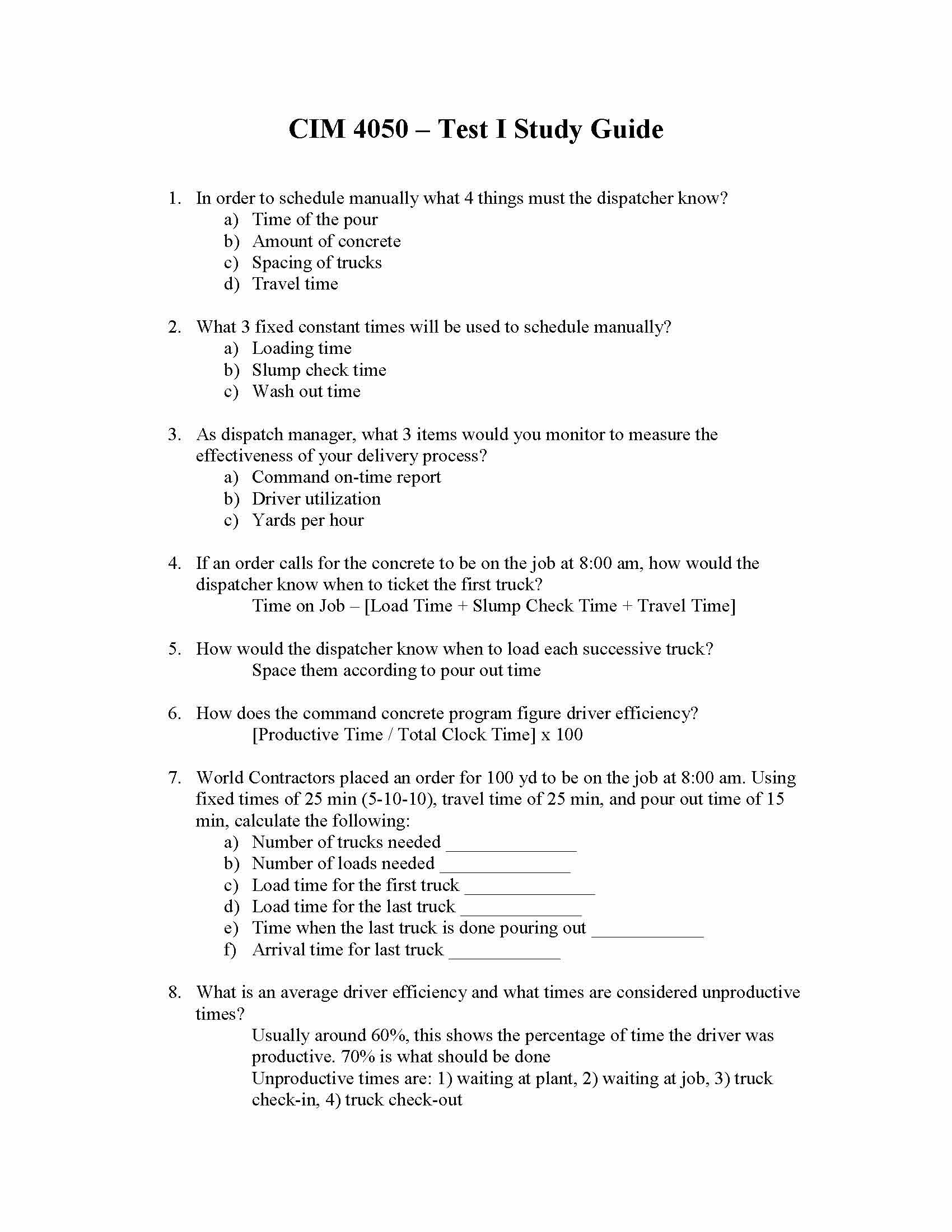 Management of Concrete Products Ordering and Delivering
