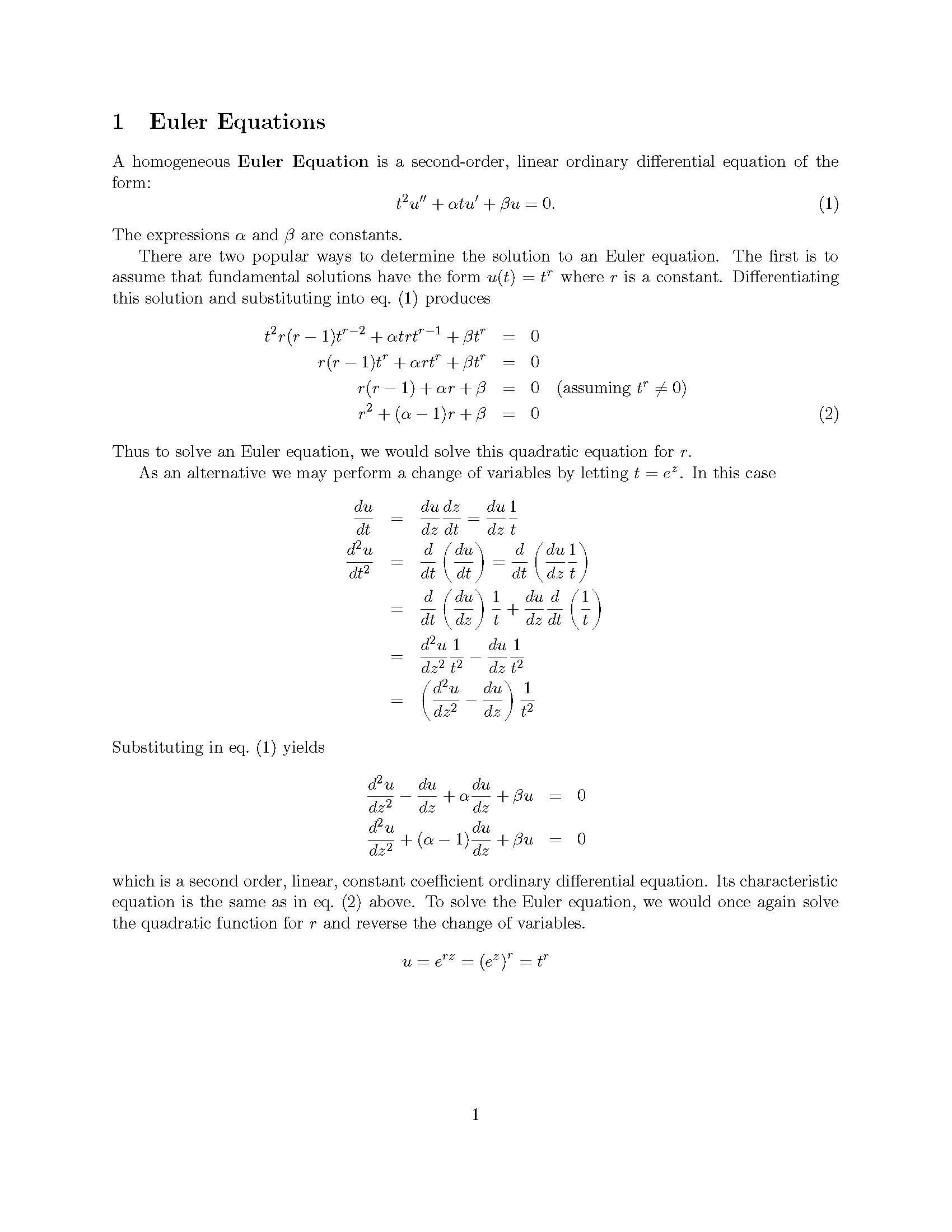 Partial Differential Equations