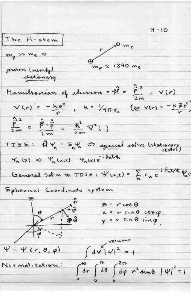 Quantum Mechanics and Atomic Physics 1