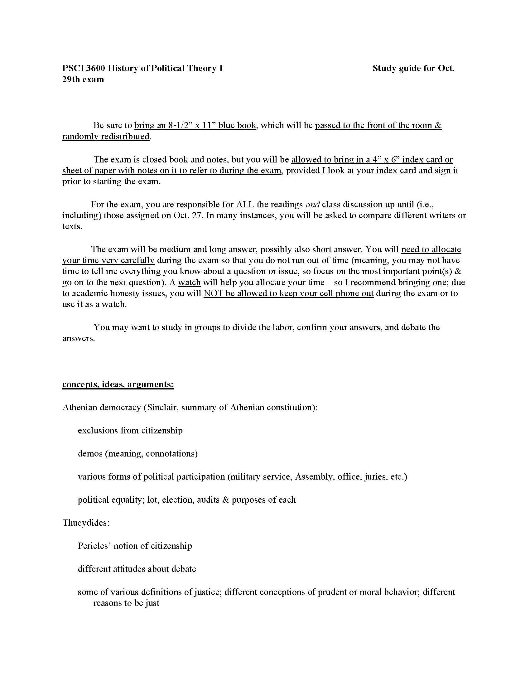 Hist Polit Theory I