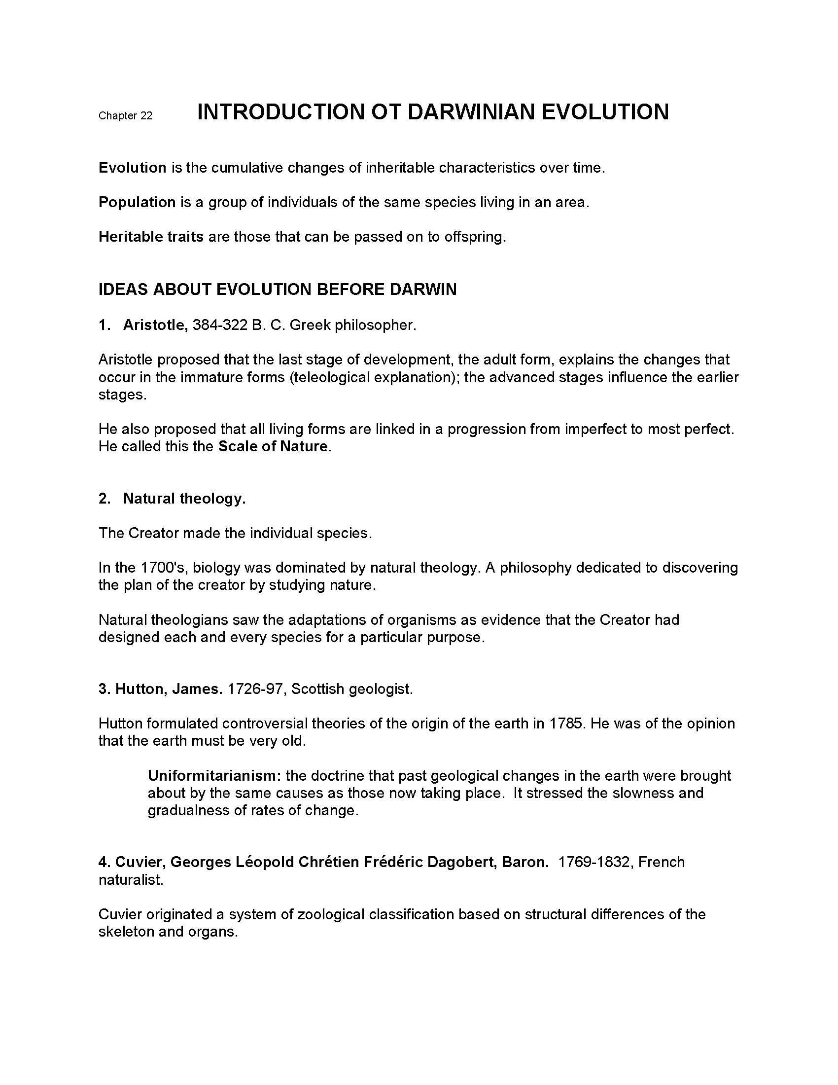 Principles of Biology I