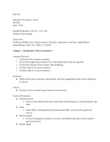 Chapter 1 - 3 Study Guide