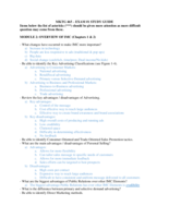 Advertising and Promotions Study Guide 