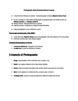 Photography Notes Extended 