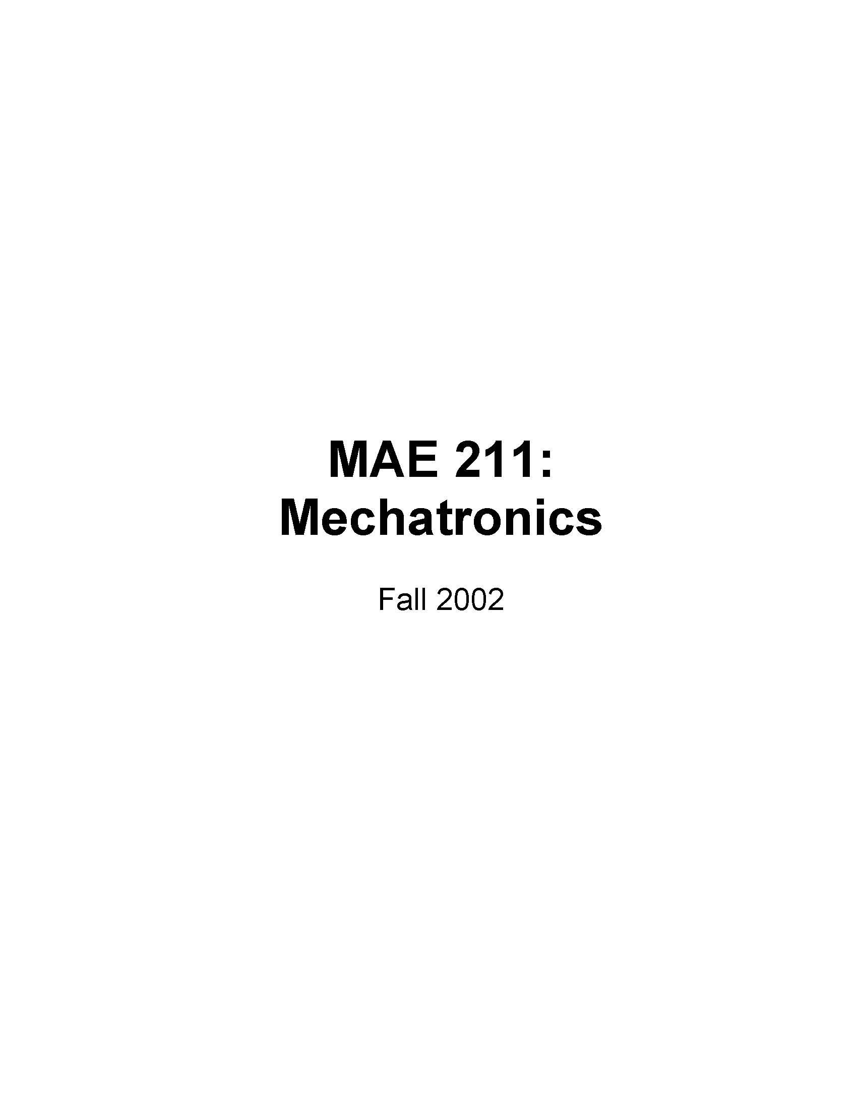 Mechatronics