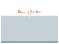 Exam 2 study guide
