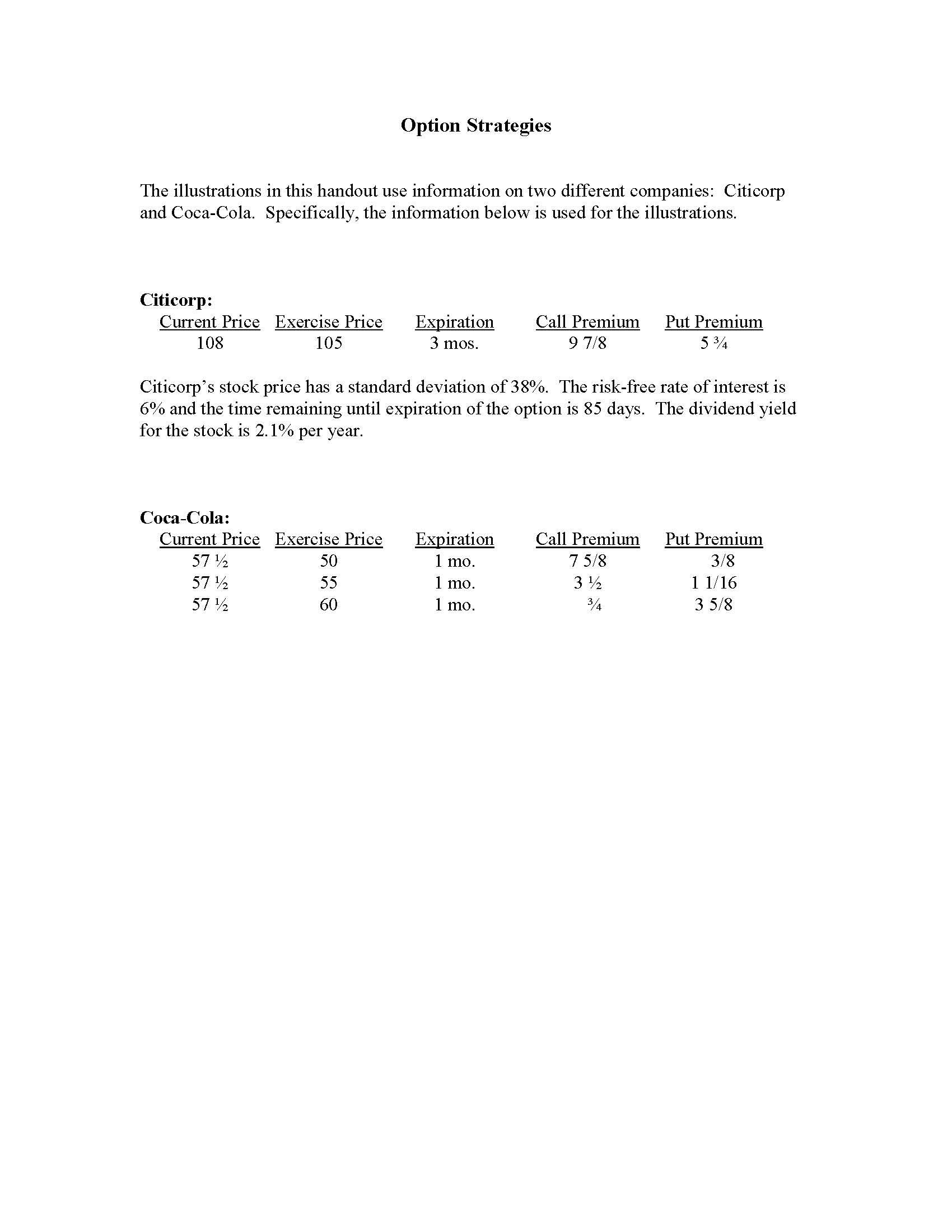 Principles Of Investment