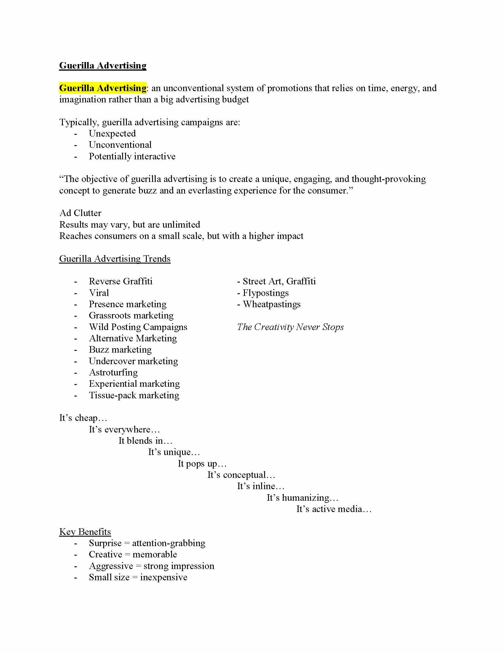 Advertising Copywriting