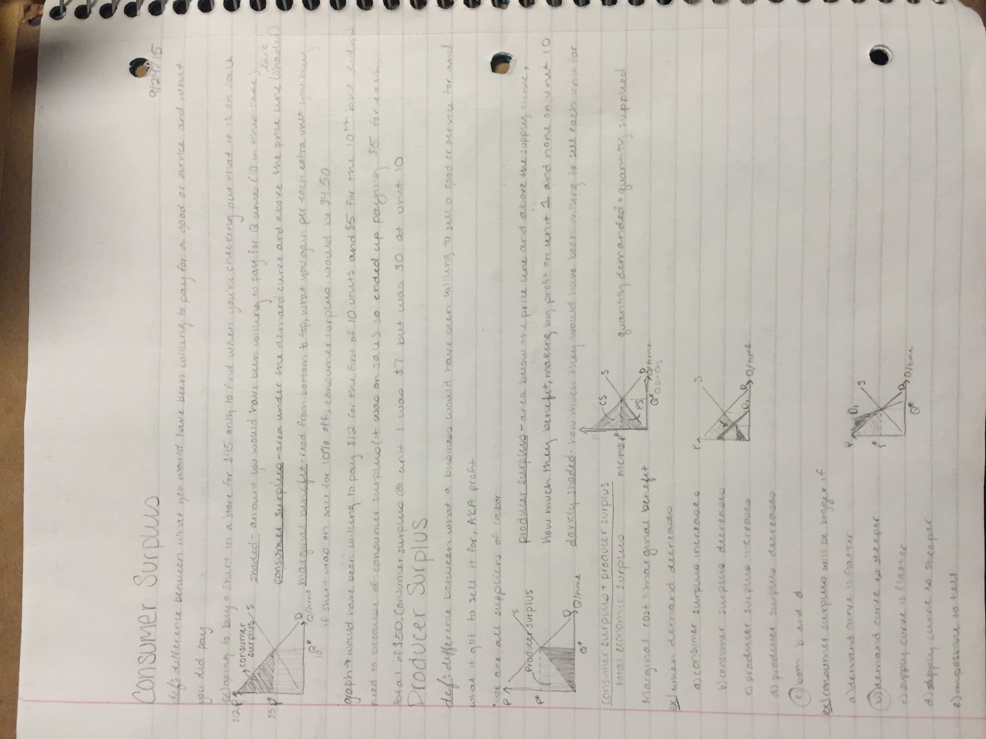 Week 5 Lecture Notes- Microeconomics