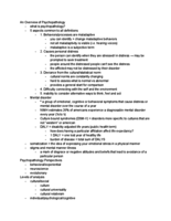 Abnormal Psychology ch 1-5 study guide 