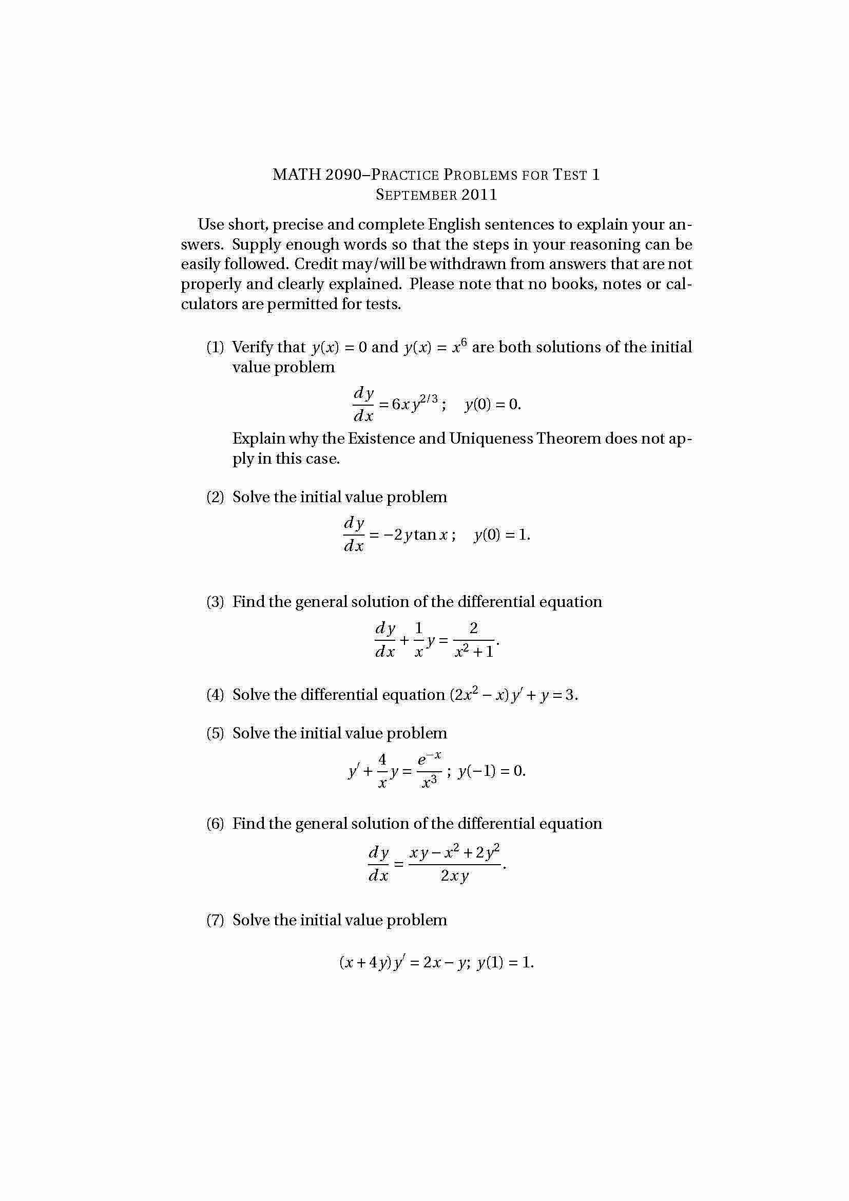 ELEM DIFF EQ & LIN A
