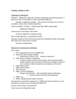 Week 6 Notes Introduction to International Affairs: A Washington Perspective IAFF 1005
