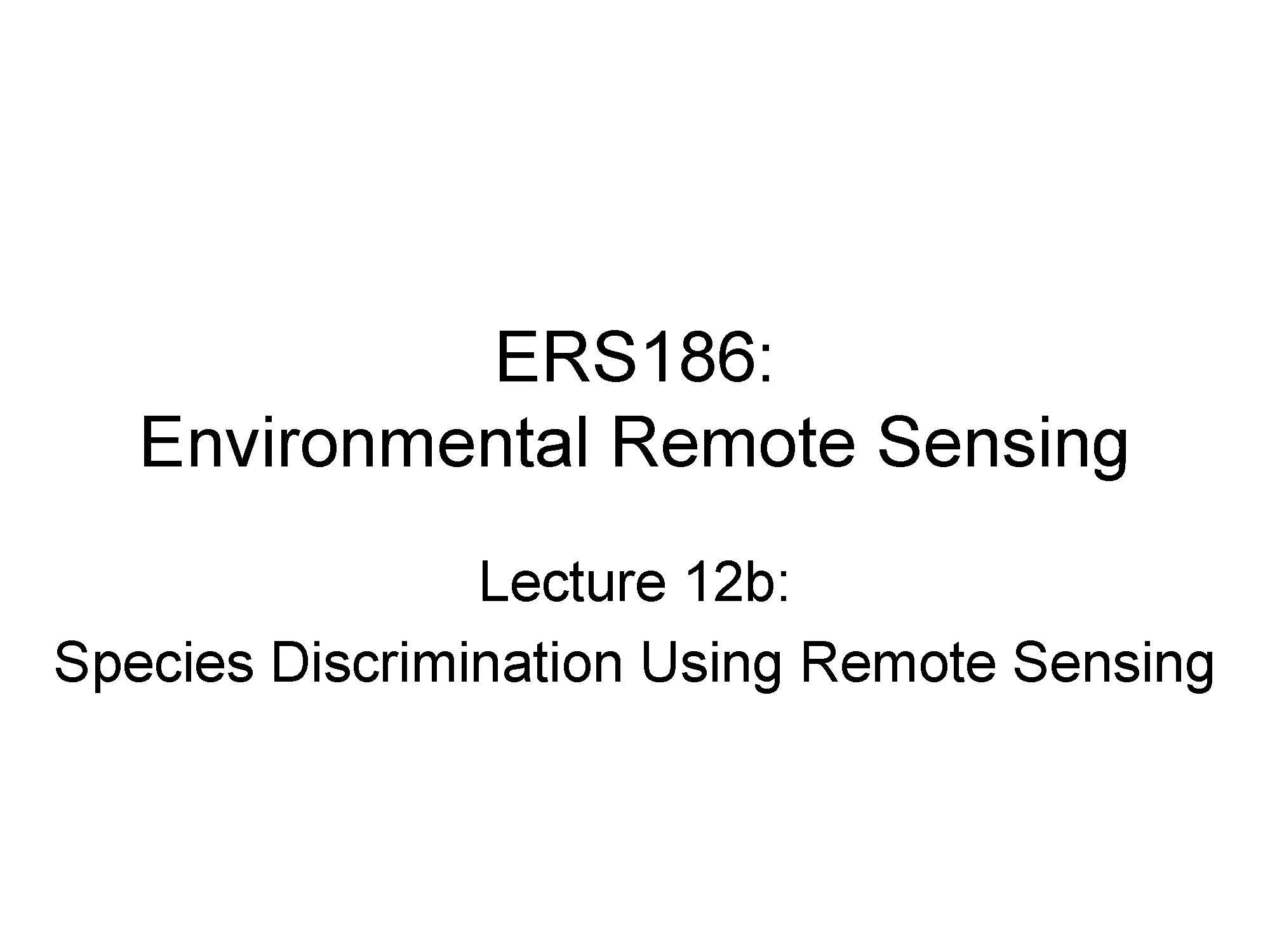Environ Remote Sensing