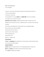 Week 1 Criminology notes