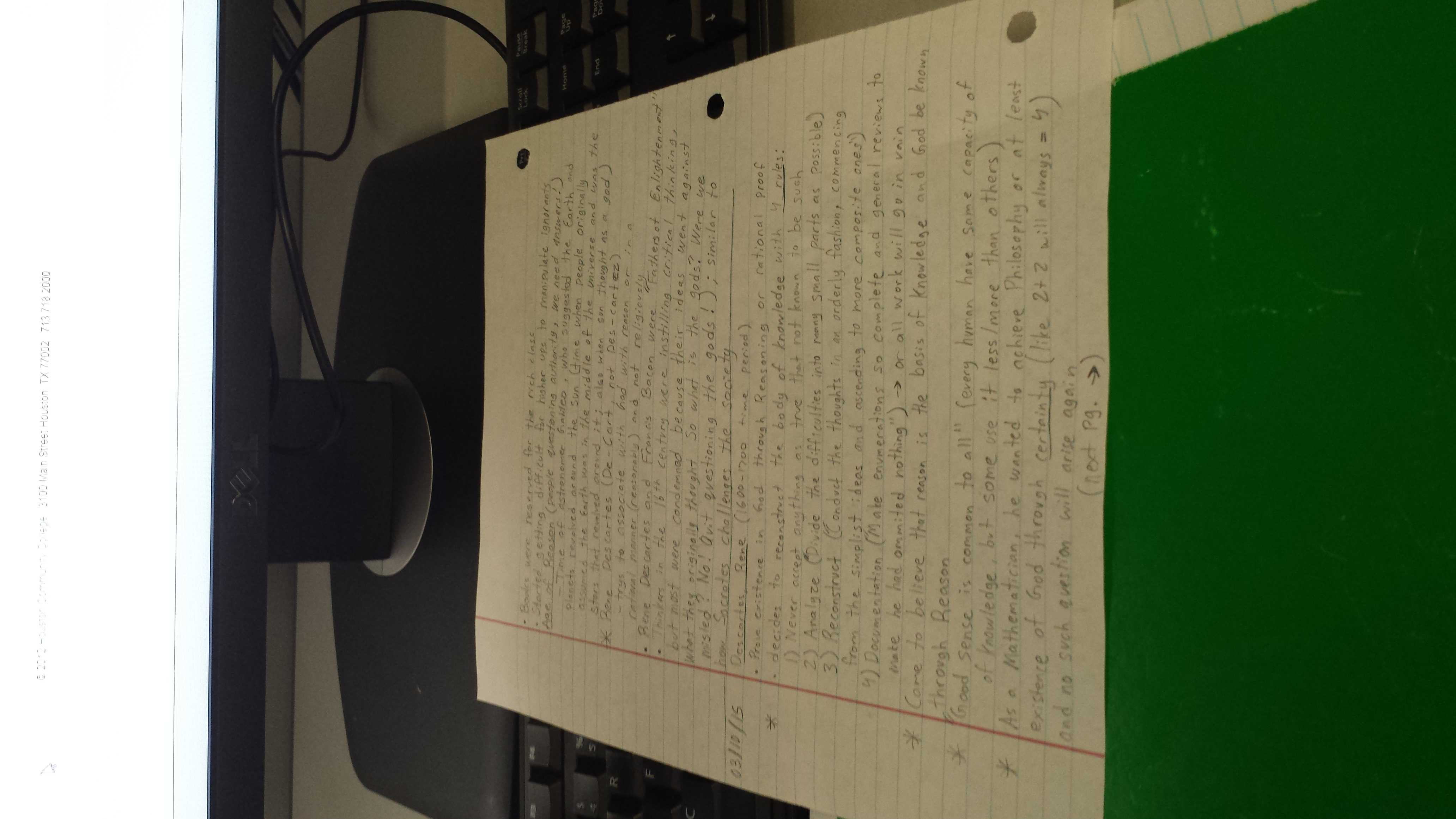 Revised Week 4 Phil 1301 Notes 