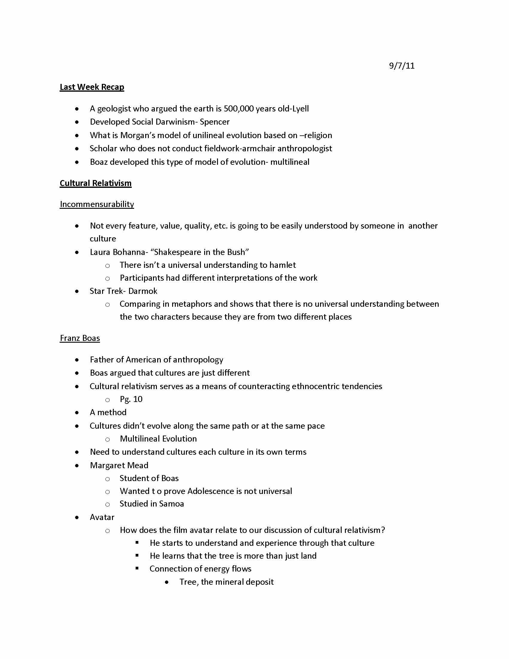 Intro to Cultural Anthropology