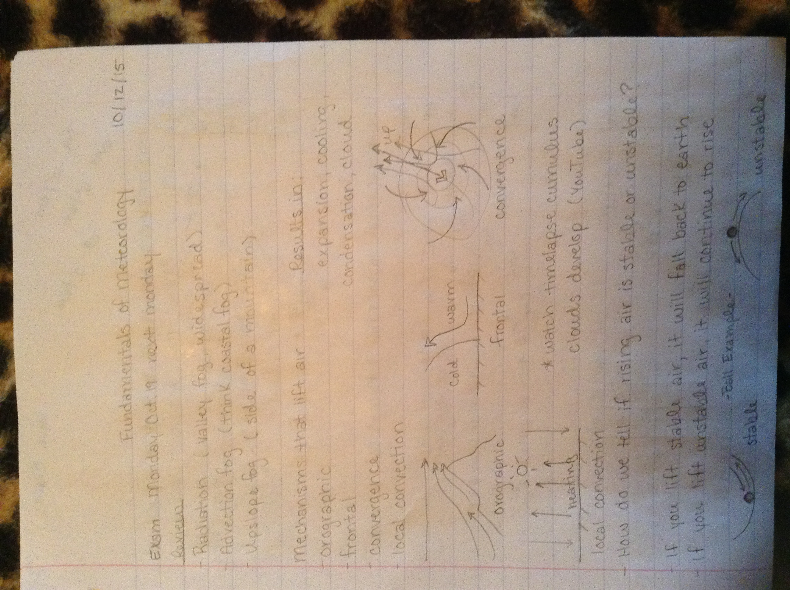 Week 7 notes  10-14-15