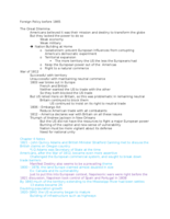 Isolationism to Expansion