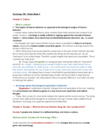 SOCY 100 -- Notes week 4