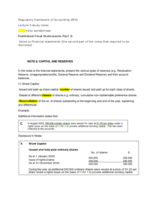 Regulatory Framework Accounting (RFA)   26/11/2015  Lecture 5 notes