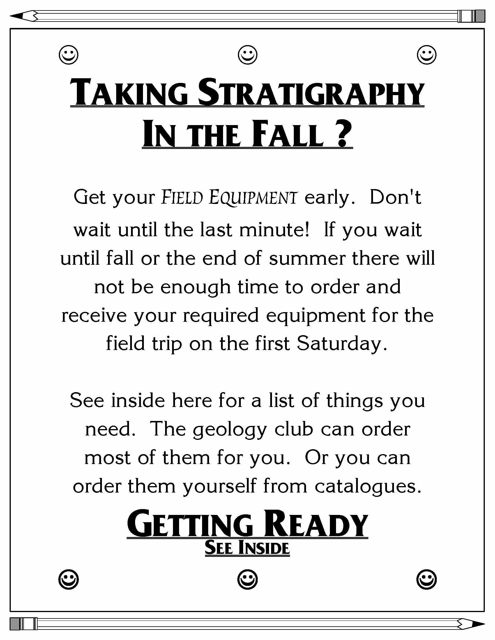STRATIGRAPHY