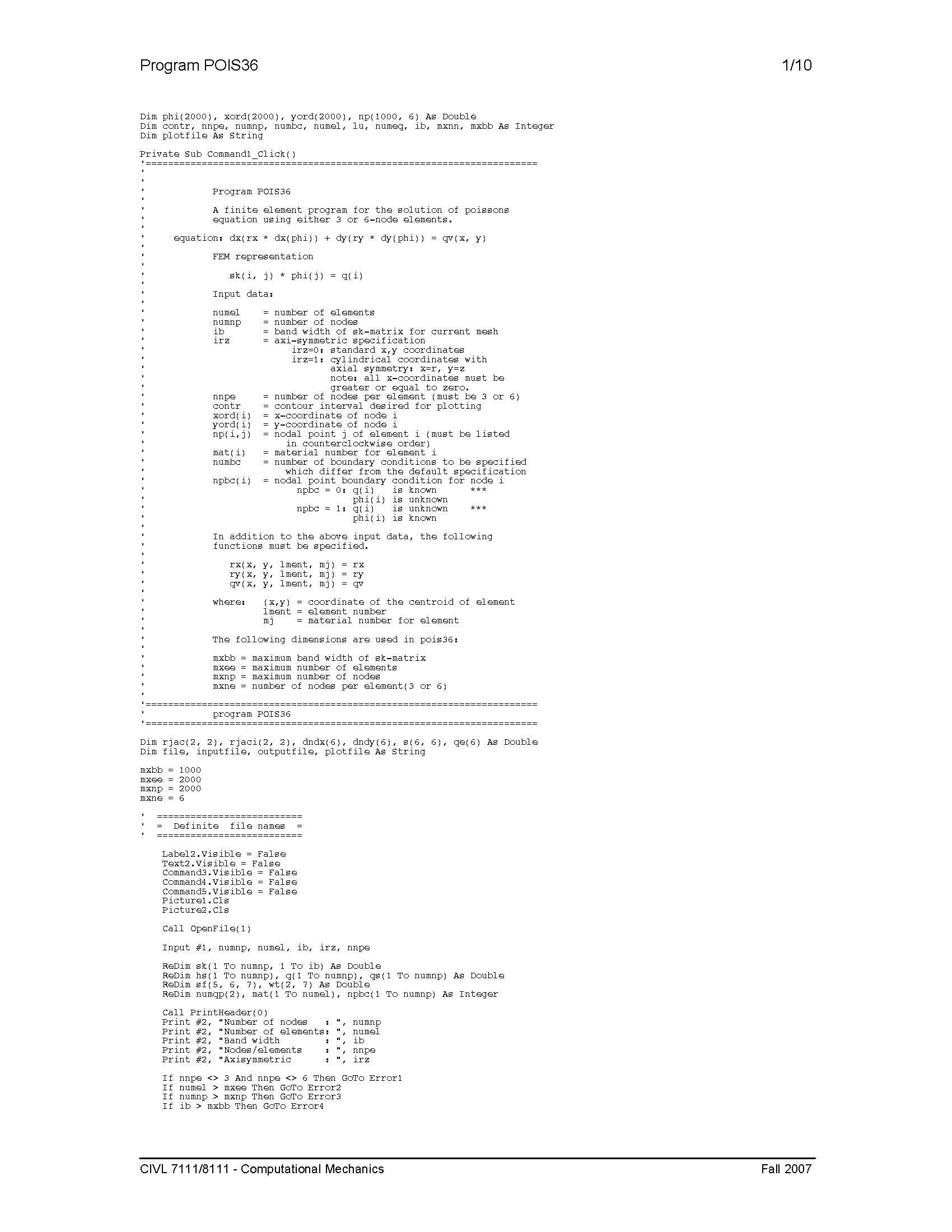 Computatnl Mechncs