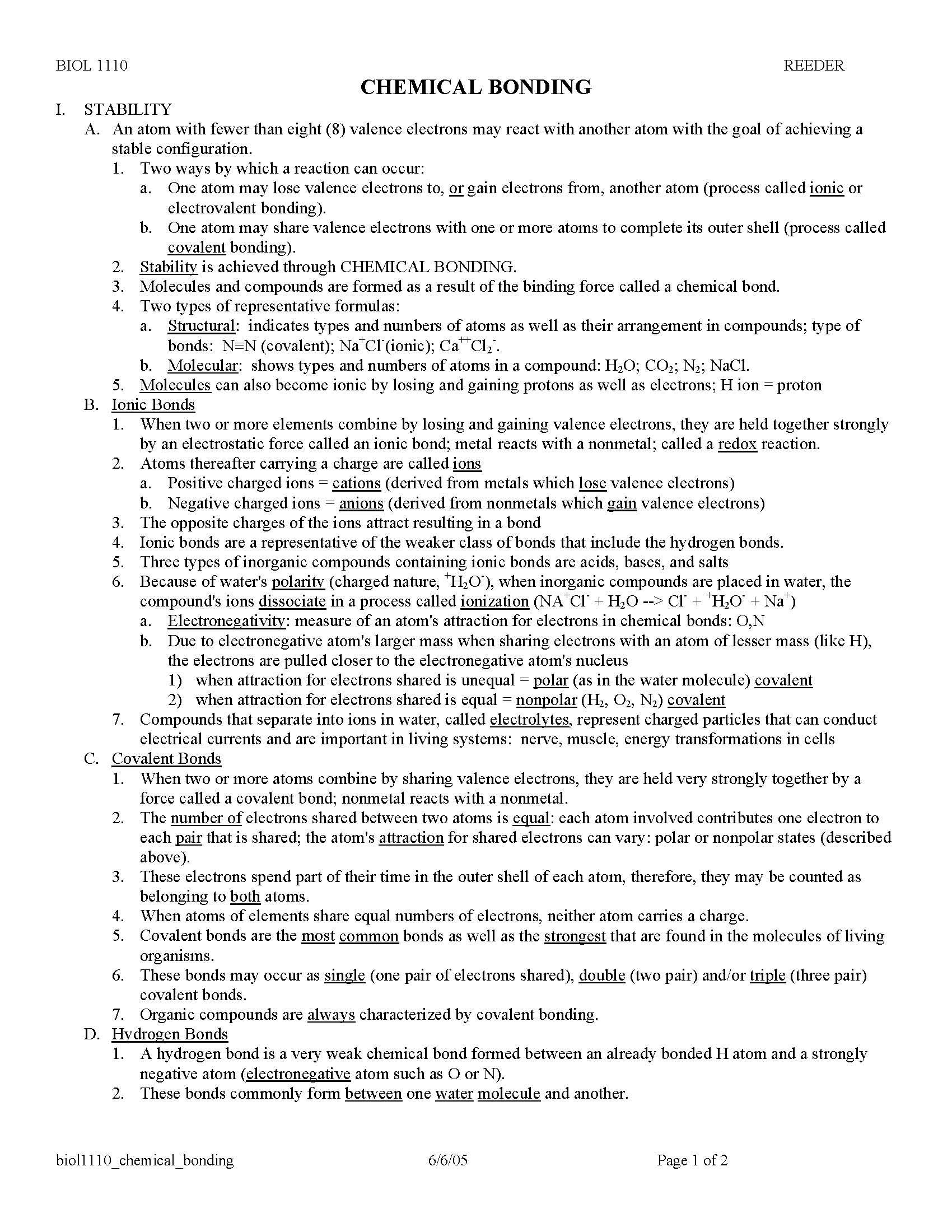 General Biology I LectureLab