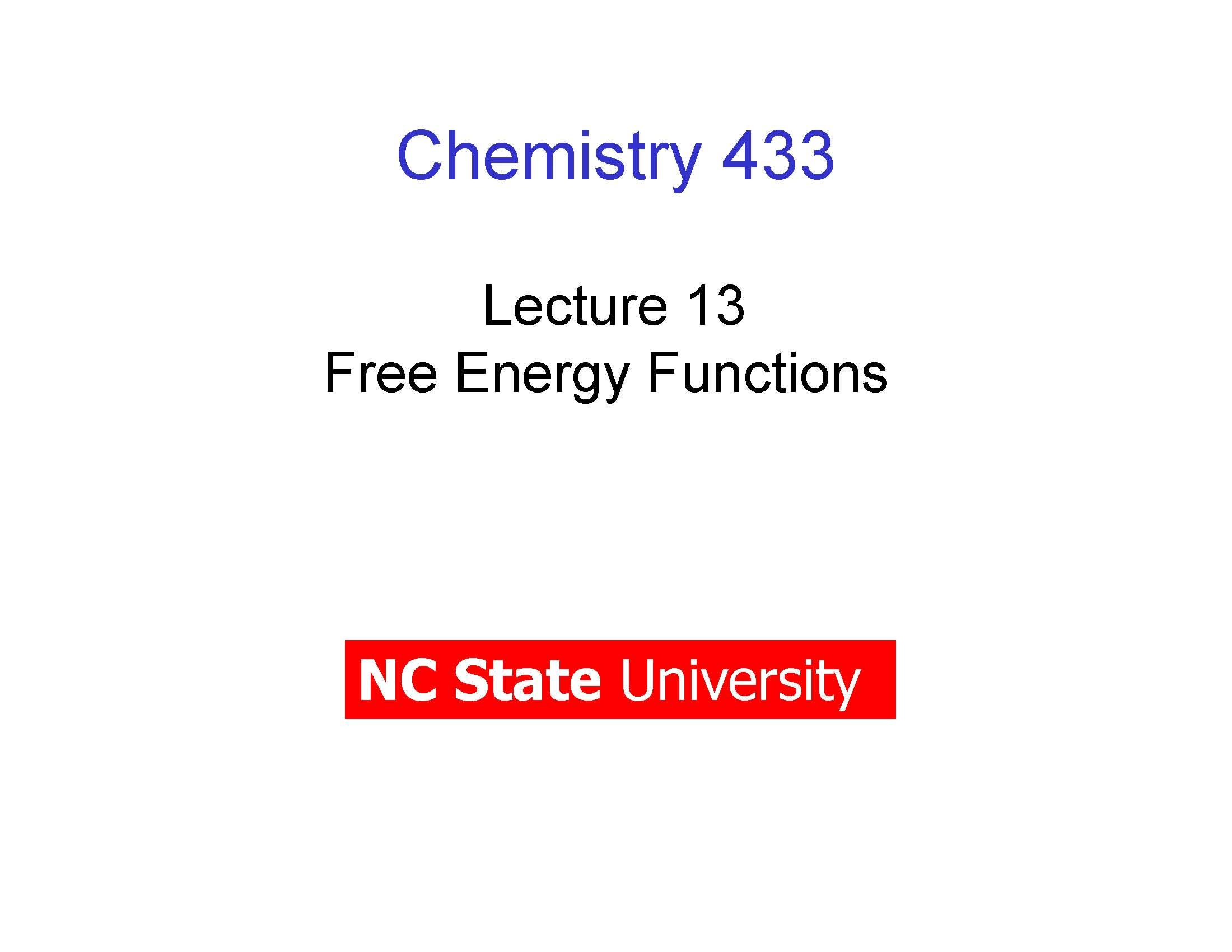 Physical Chemistry II