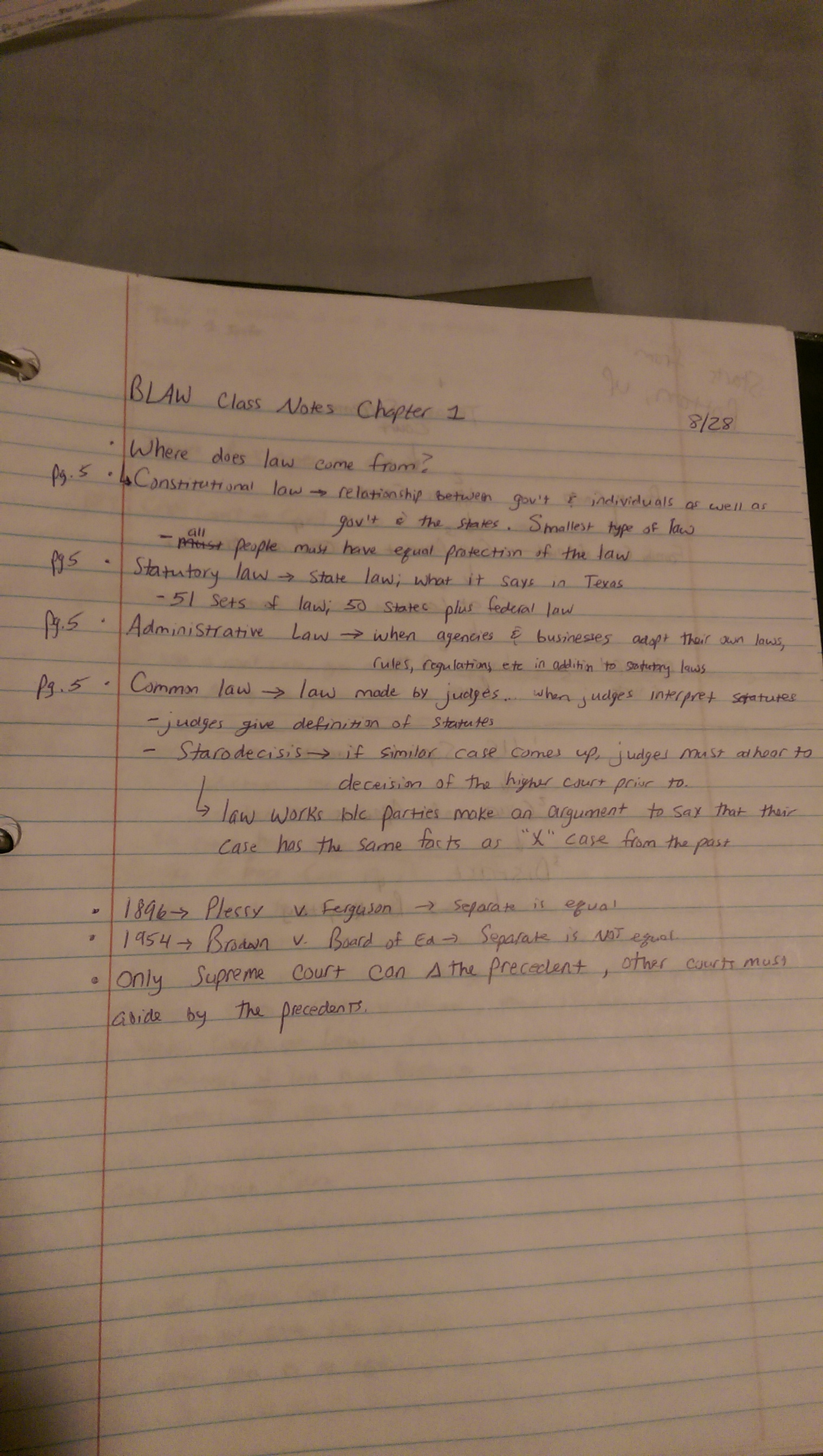 BLaw Week 1 notes