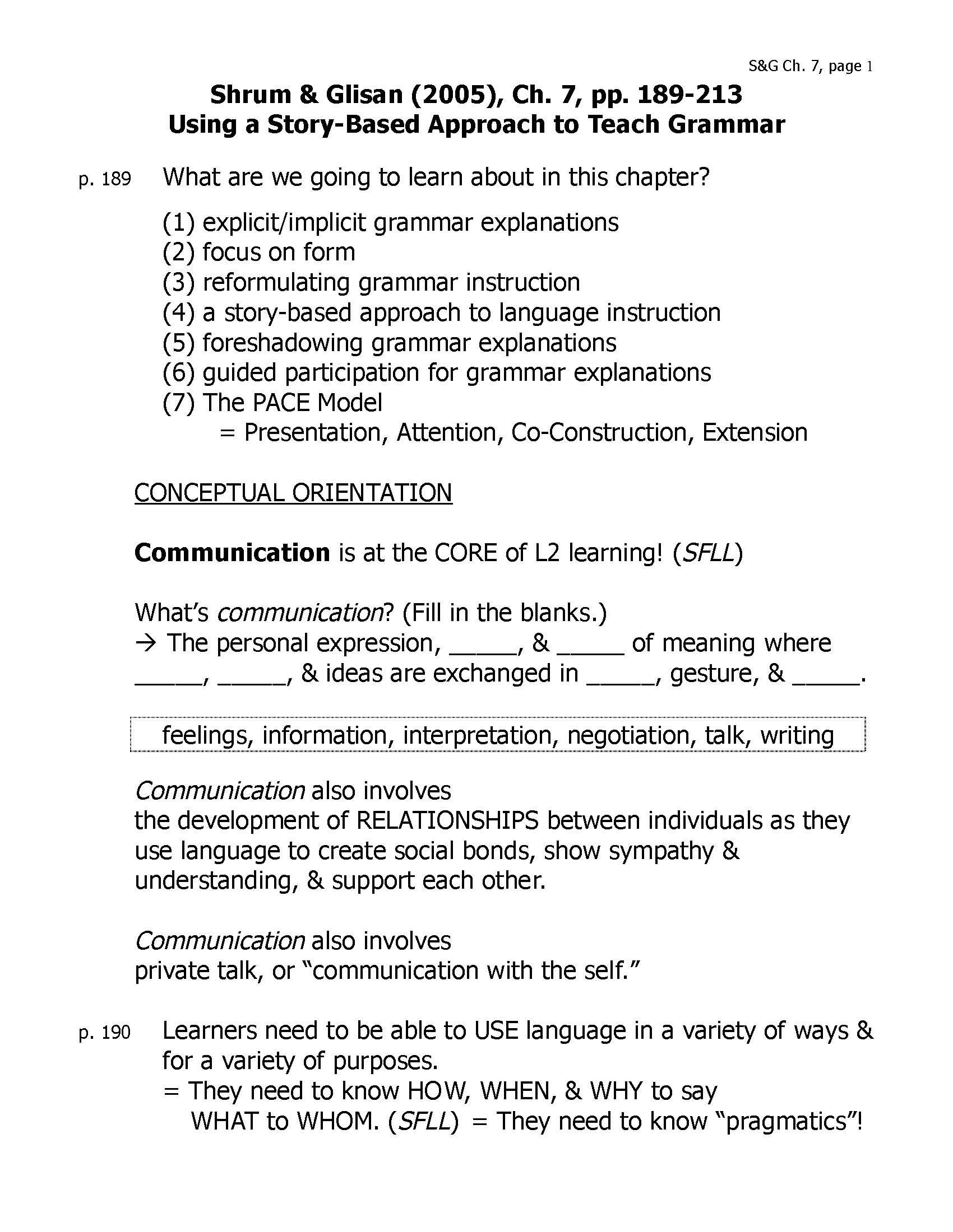 Special Topics