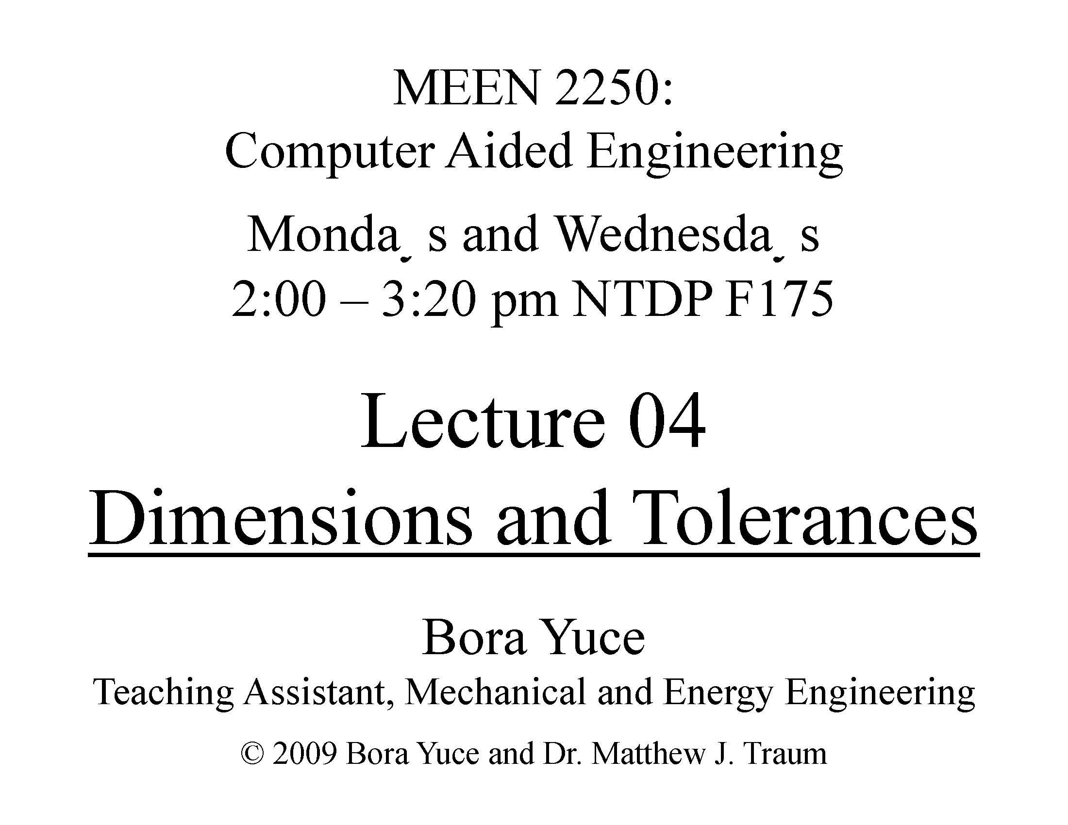 Computer Aided Engineering