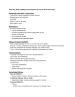 PSYC 203 CH. 4 Birth and Physical Development During the First Three Years 
