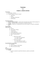psychology notes week 1 & 2