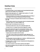 Global Warming Notes (Week/Day 6 Lecture Notes)