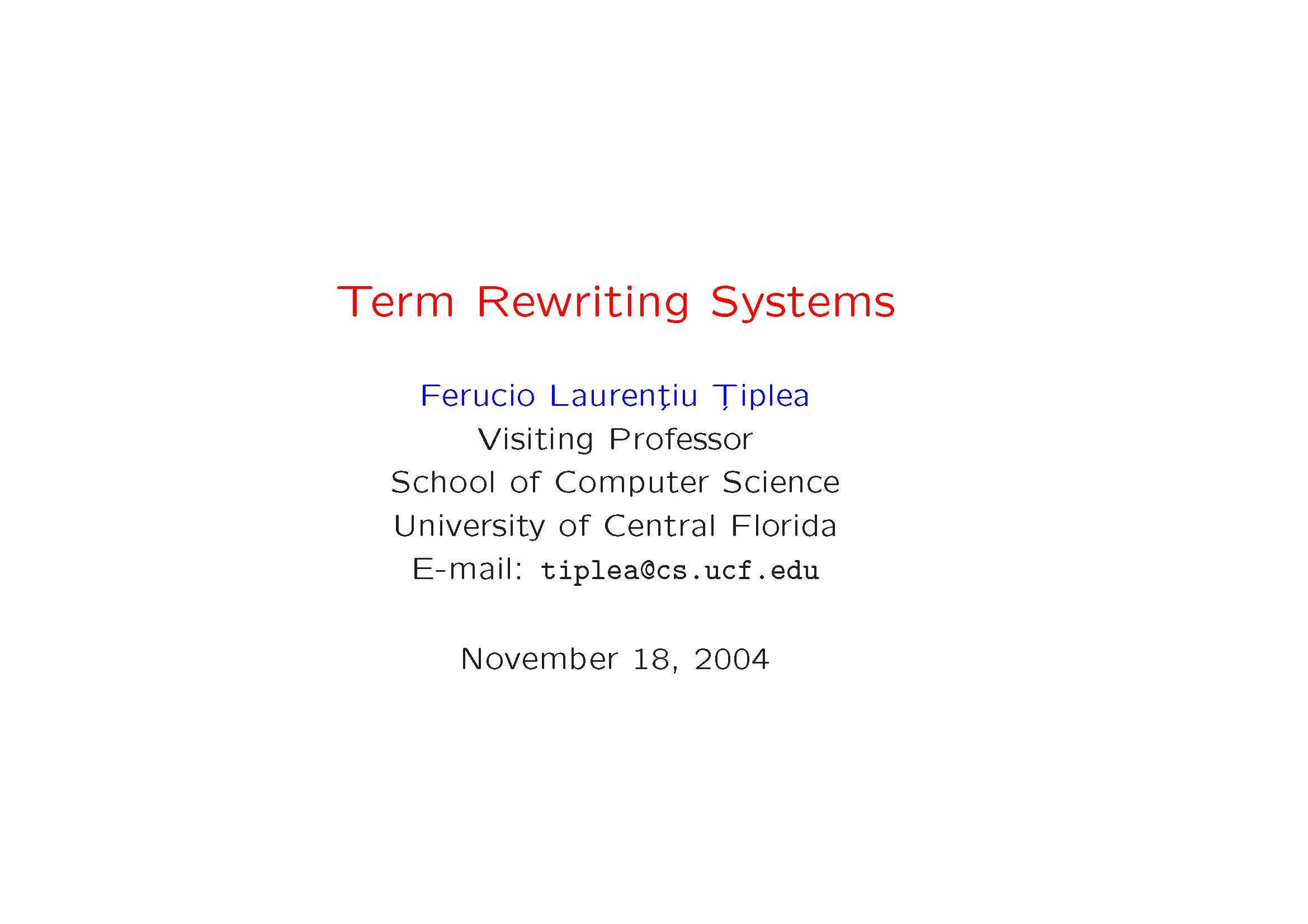 FORMAL LANG & AUTOMATA THEORY