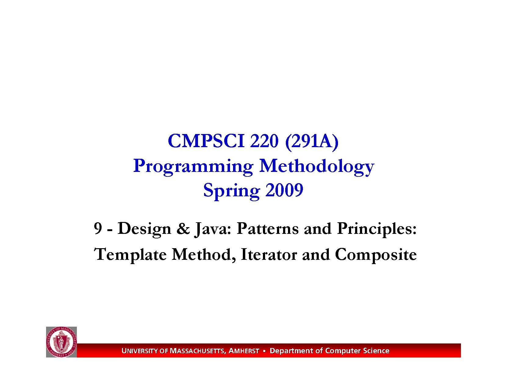 Programming Methodology