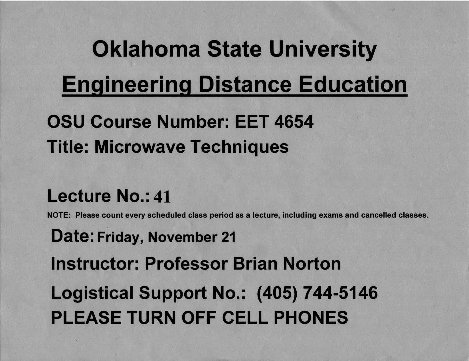 MICROWAVE TECHNIQUES