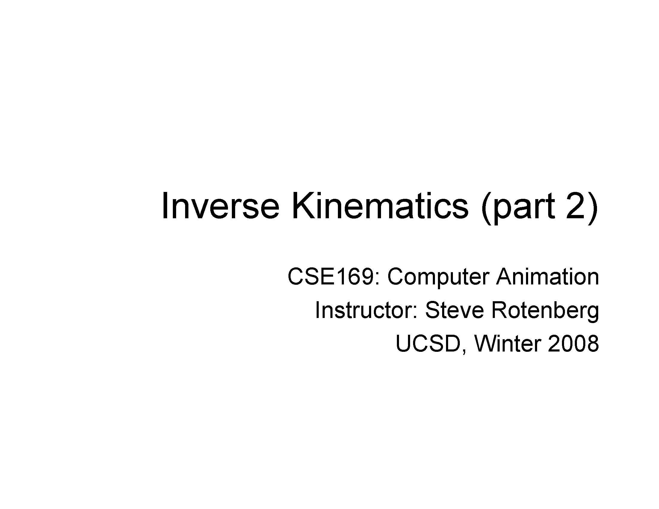 Computer Animation