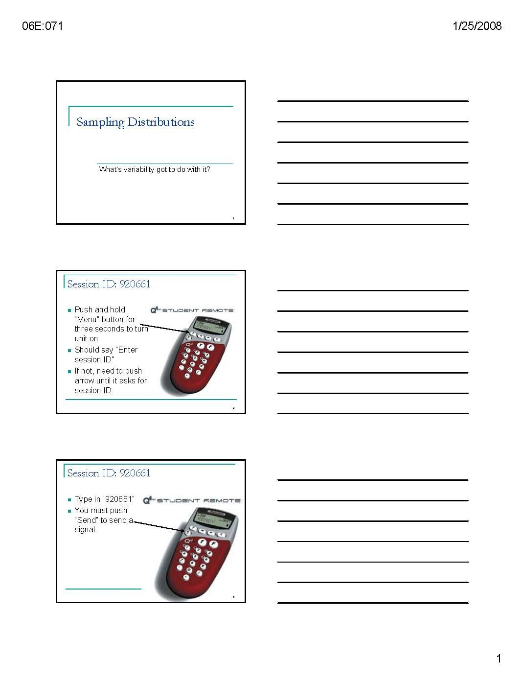 Statistics for Strategy Problems