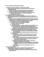 Overview of Sociology and Sociological Perspectives