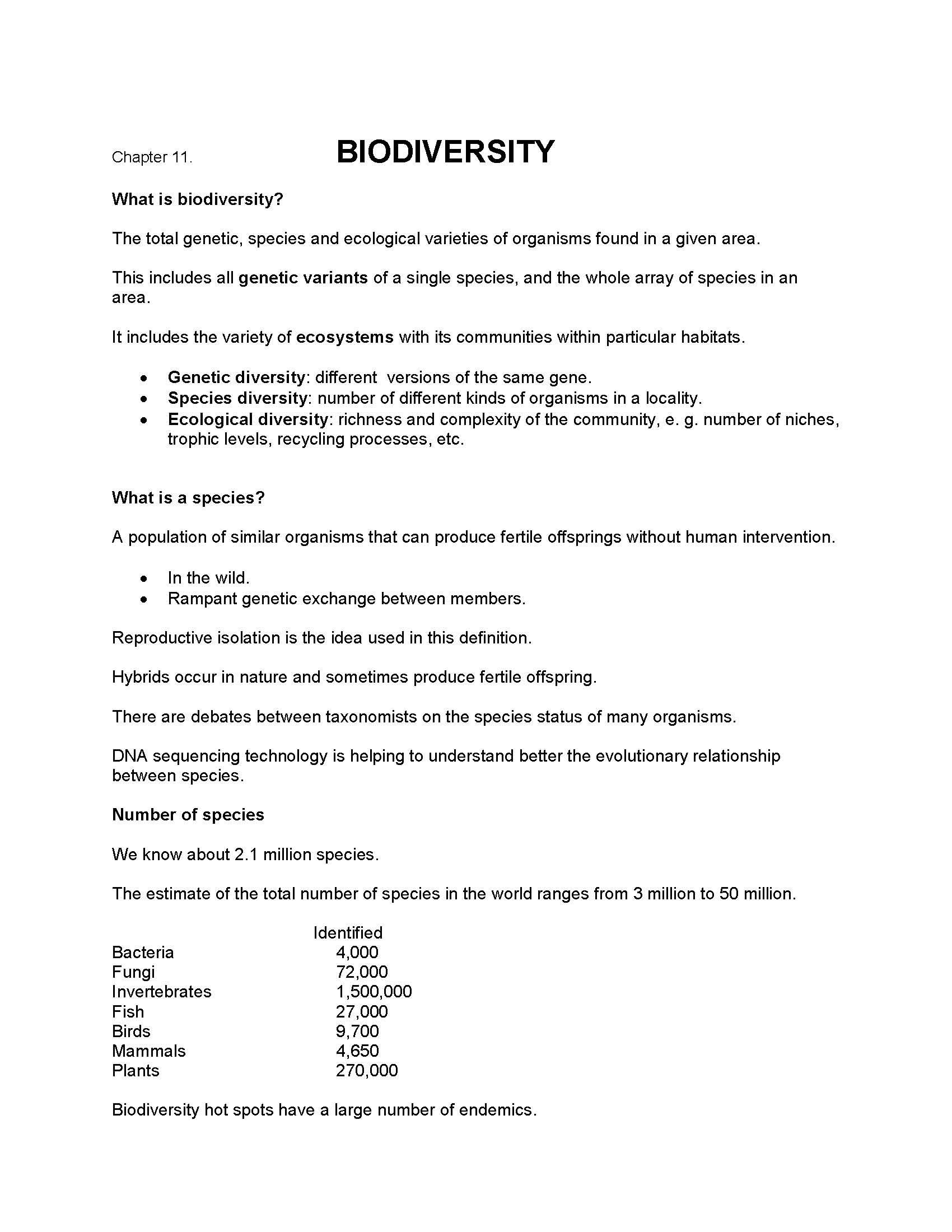 Environmental Biology