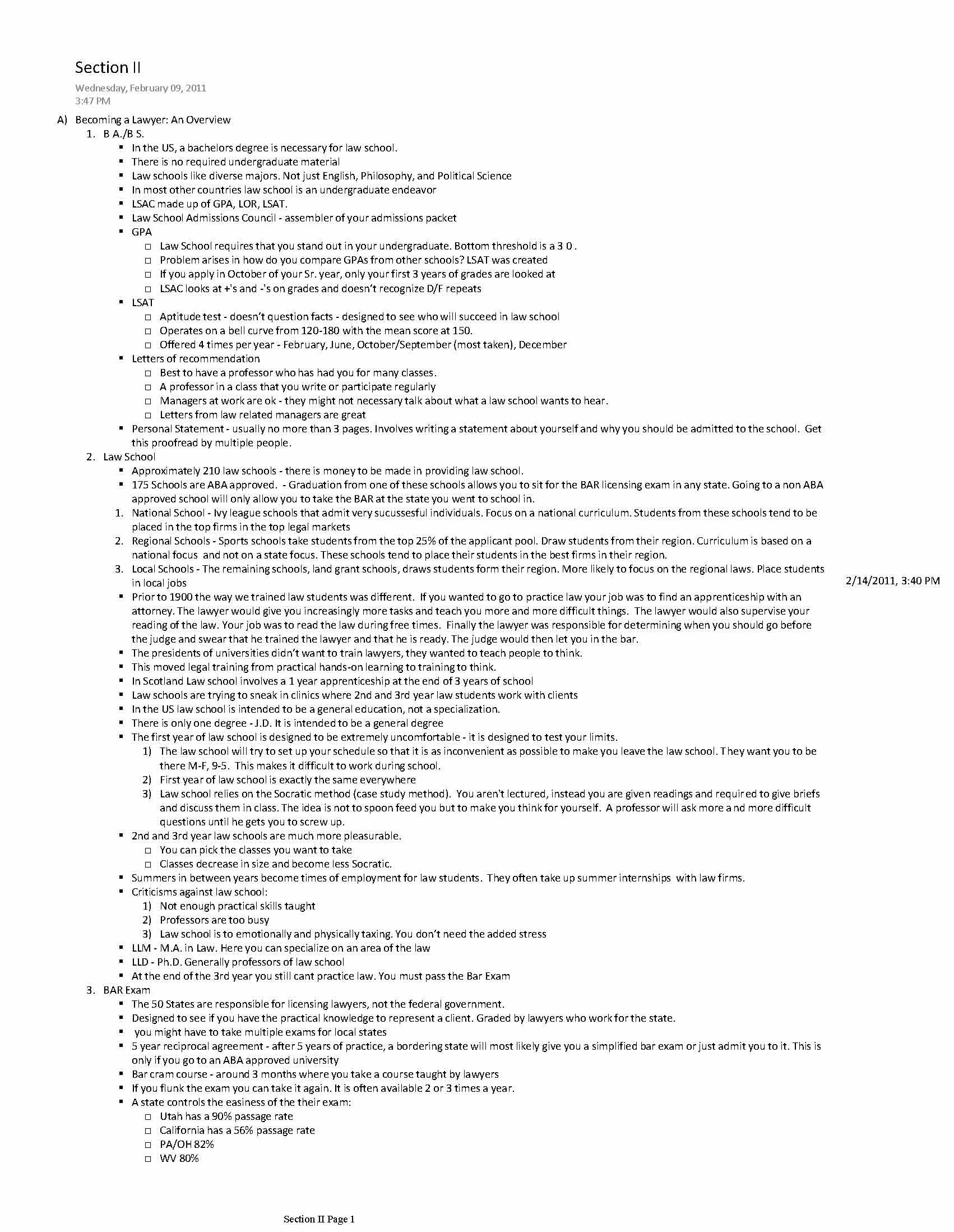 Law and the Legal System