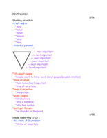 JRNL 120: Week 1 - 8/26, 8/28