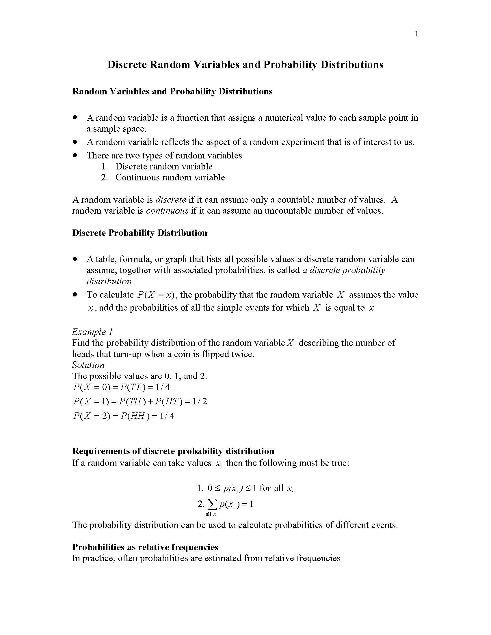 Probability Models for Engineers