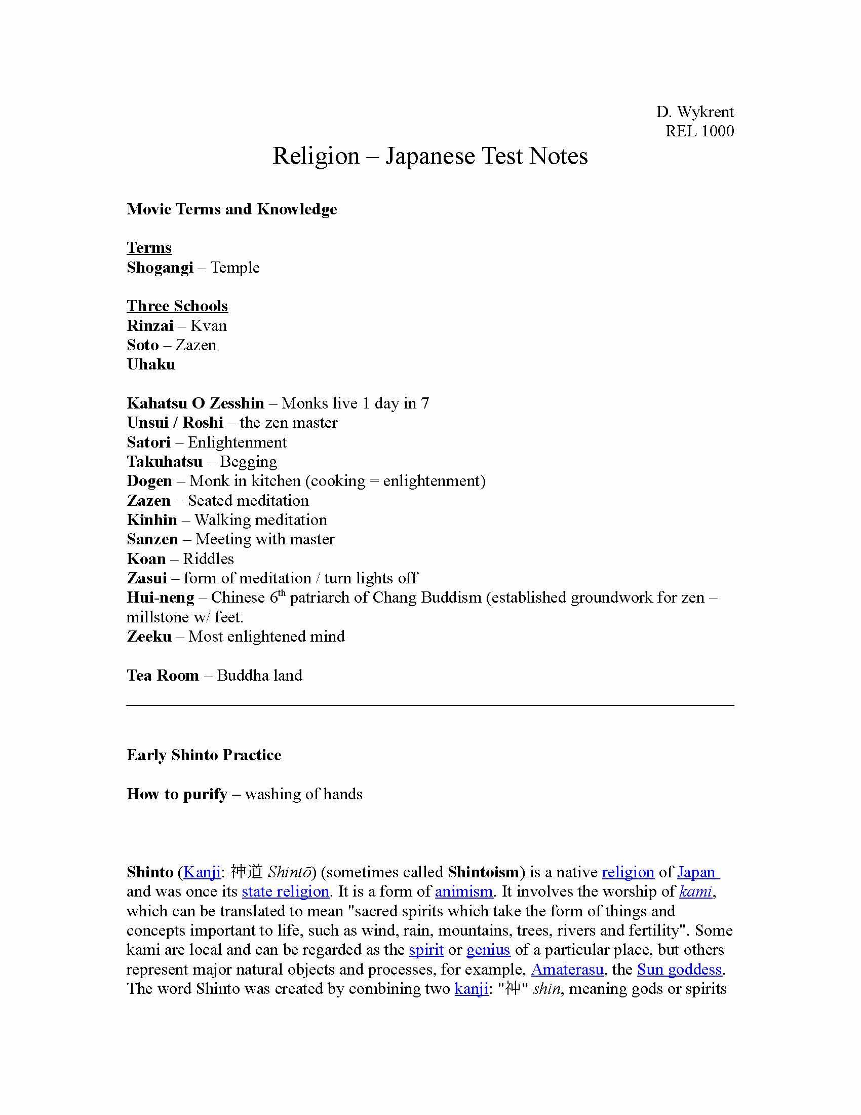 Religions Of World