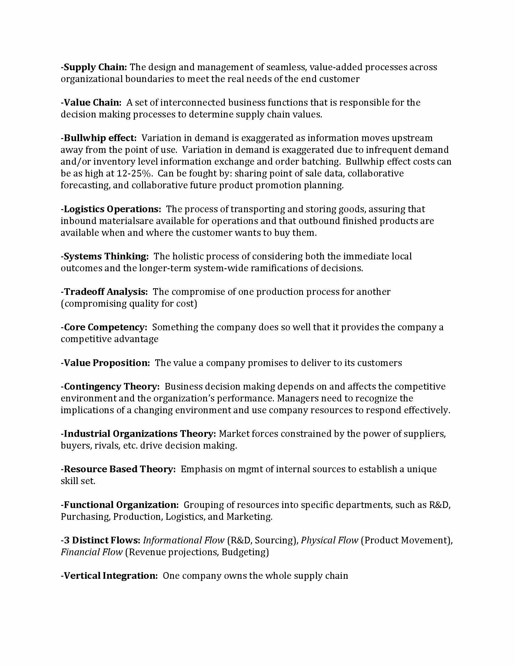 Industrial Supply Chain Management