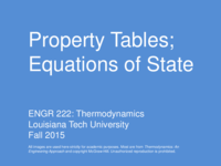 ENGR 222 Thermodynamics notes Week 2